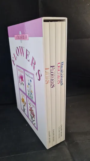 Treasury of Flowers - Wildflowers, Orchids, Lilies & Cut Flowers, Gallery Books, 1988, Box Set