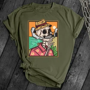 Tropic Smoking Skull Tee