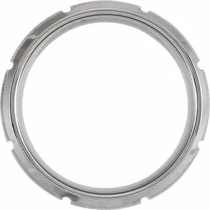 Tungsten Grooved Beveled Edge Band TAR52121 - 8 mm