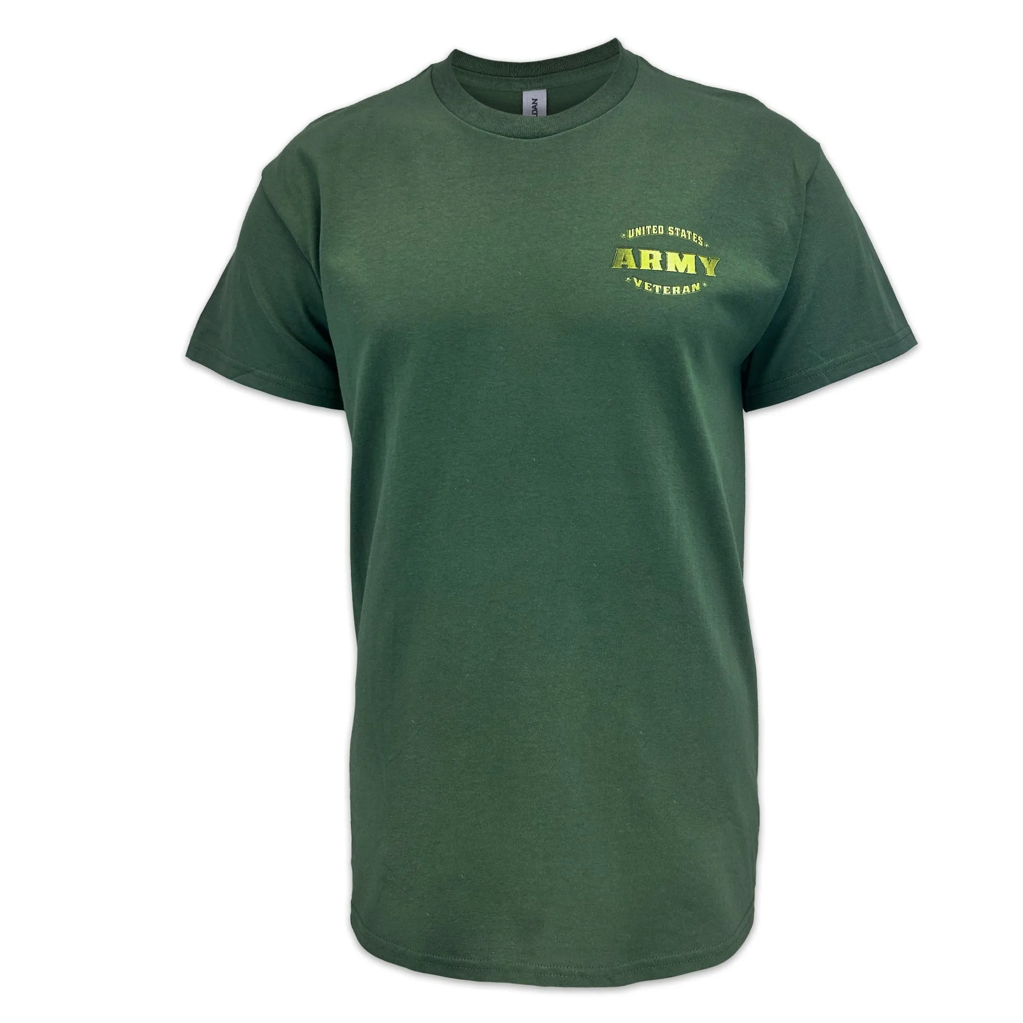 United States Army Veteran Perched Eagle T-Shirt (OD Green)