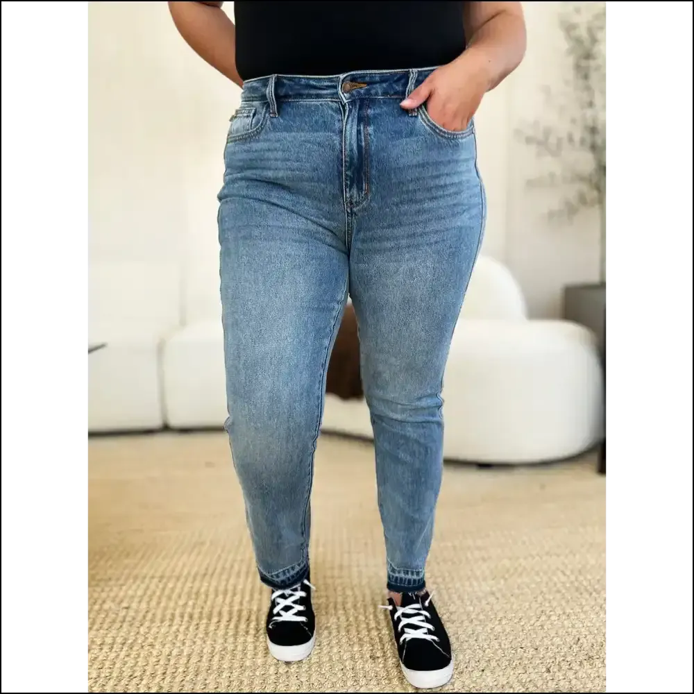 Unleash your Inner Goddess with Judy Blue's Magic Release Hem Jeans! 😂💥