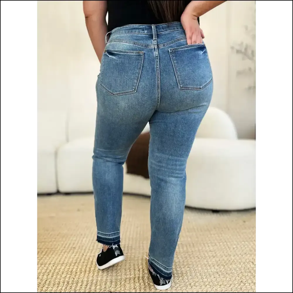 Unleash your Inner Goddess with Judy Blue's Magic Release Hem Jeans! 😂💥