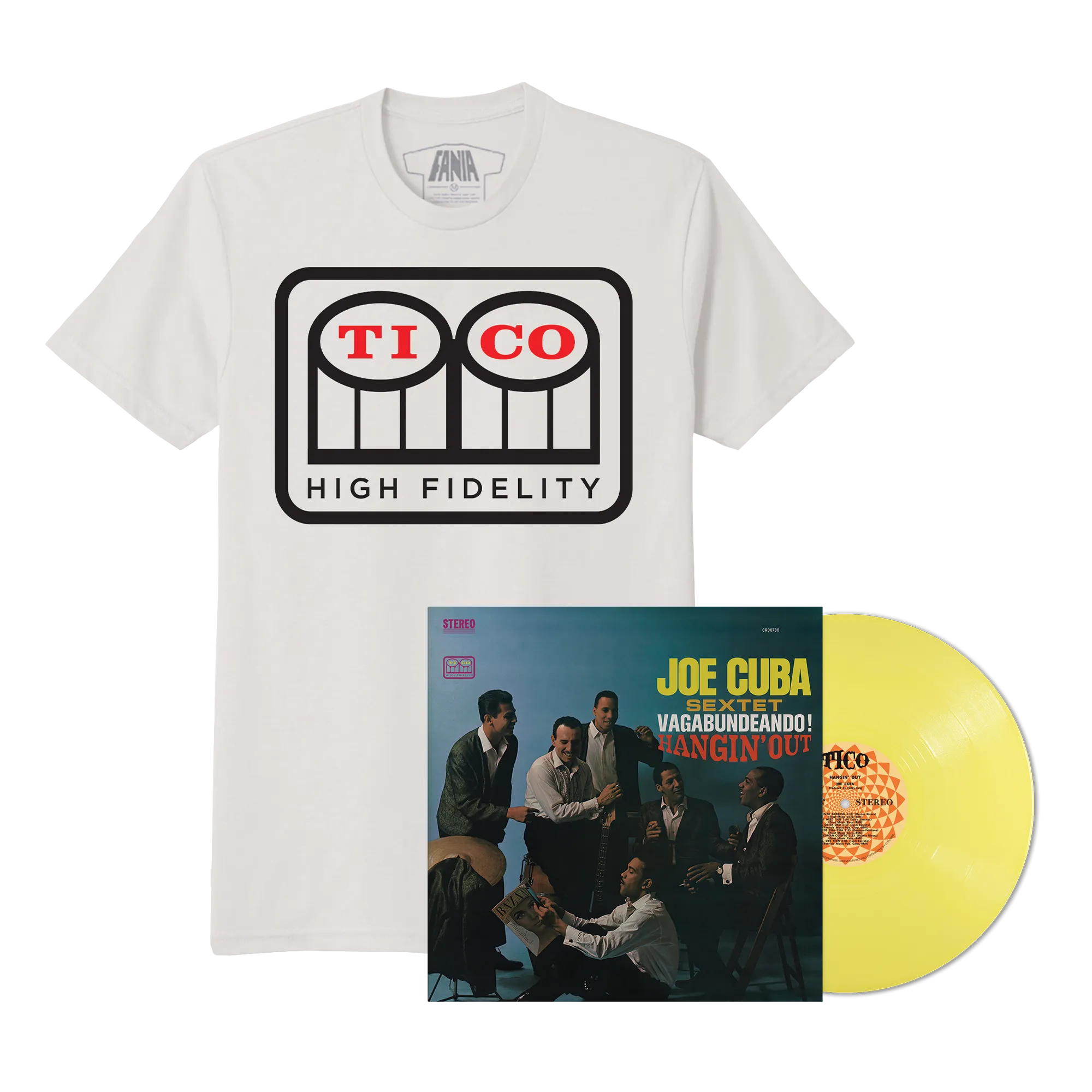 Vagabundeando! Hangin' Out (180G Opaque Lemon LP - Fania Exclusive)   Tico Records T-Shirt)