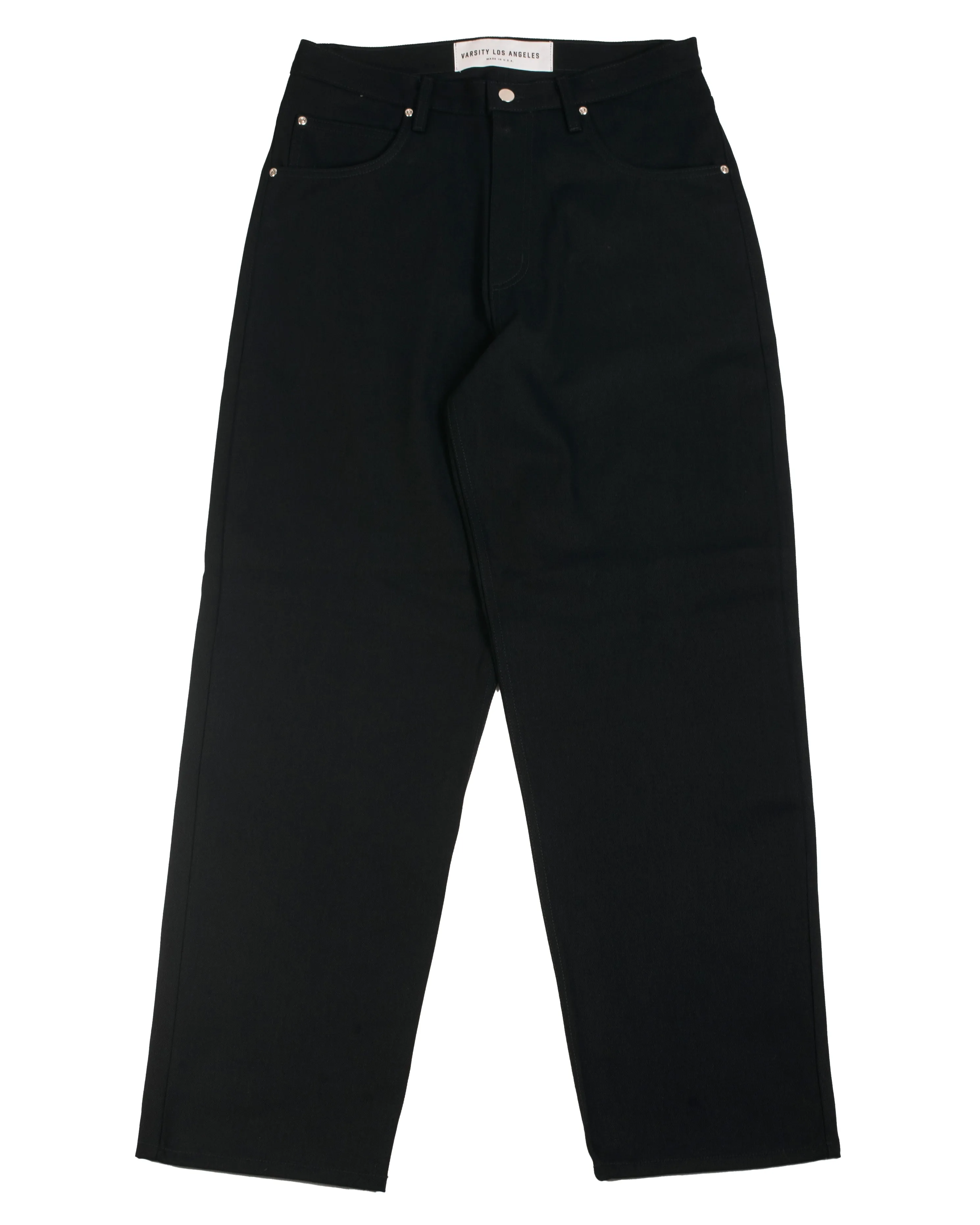 Varsity Los Angeles Black Full Cut Jeans