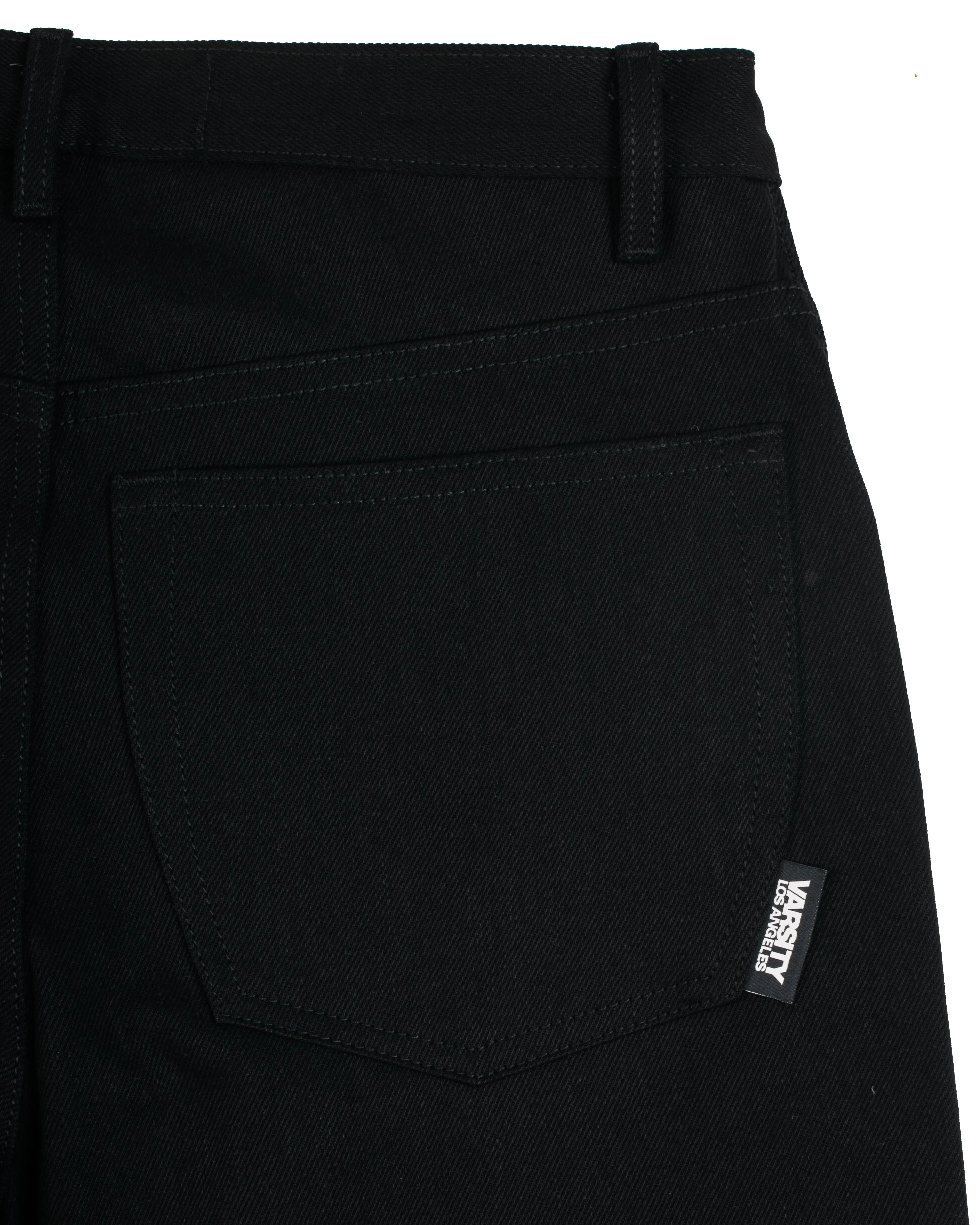 Varsity Los Angeles Black Full Cut Jeans