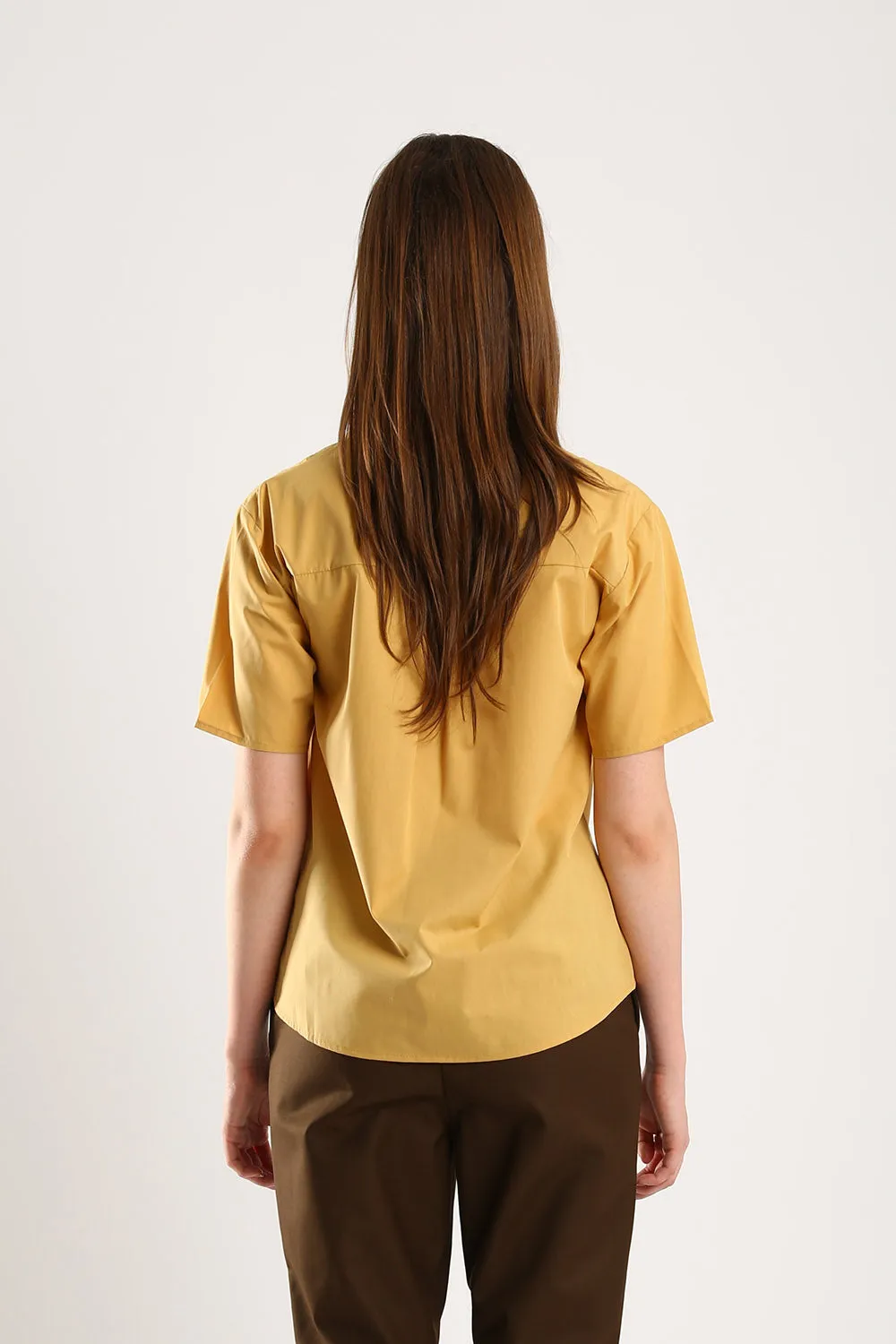 Veera V-neck Blouse in Ginger Yellow