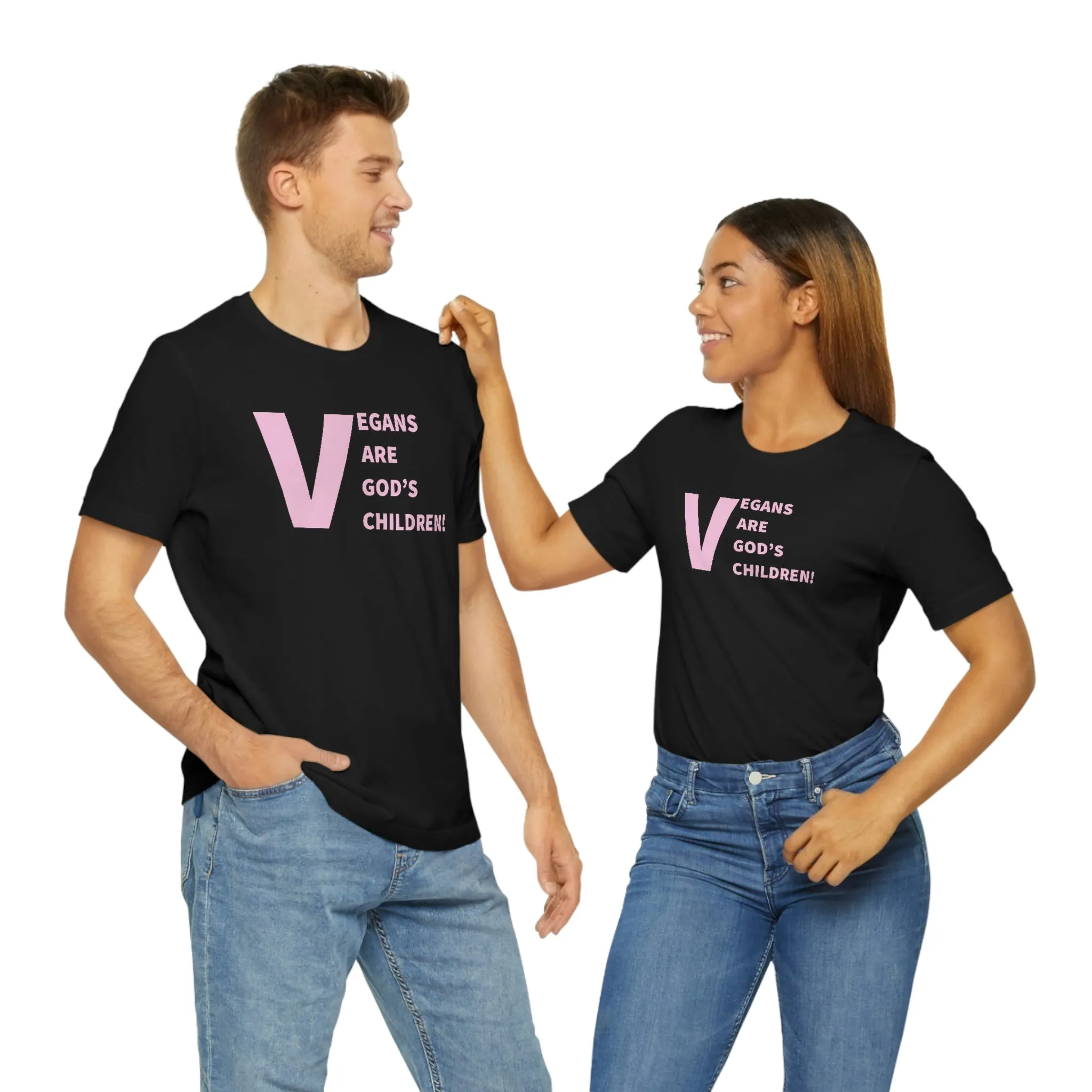 Vegans Are God's Children! Short Sleeve Tee