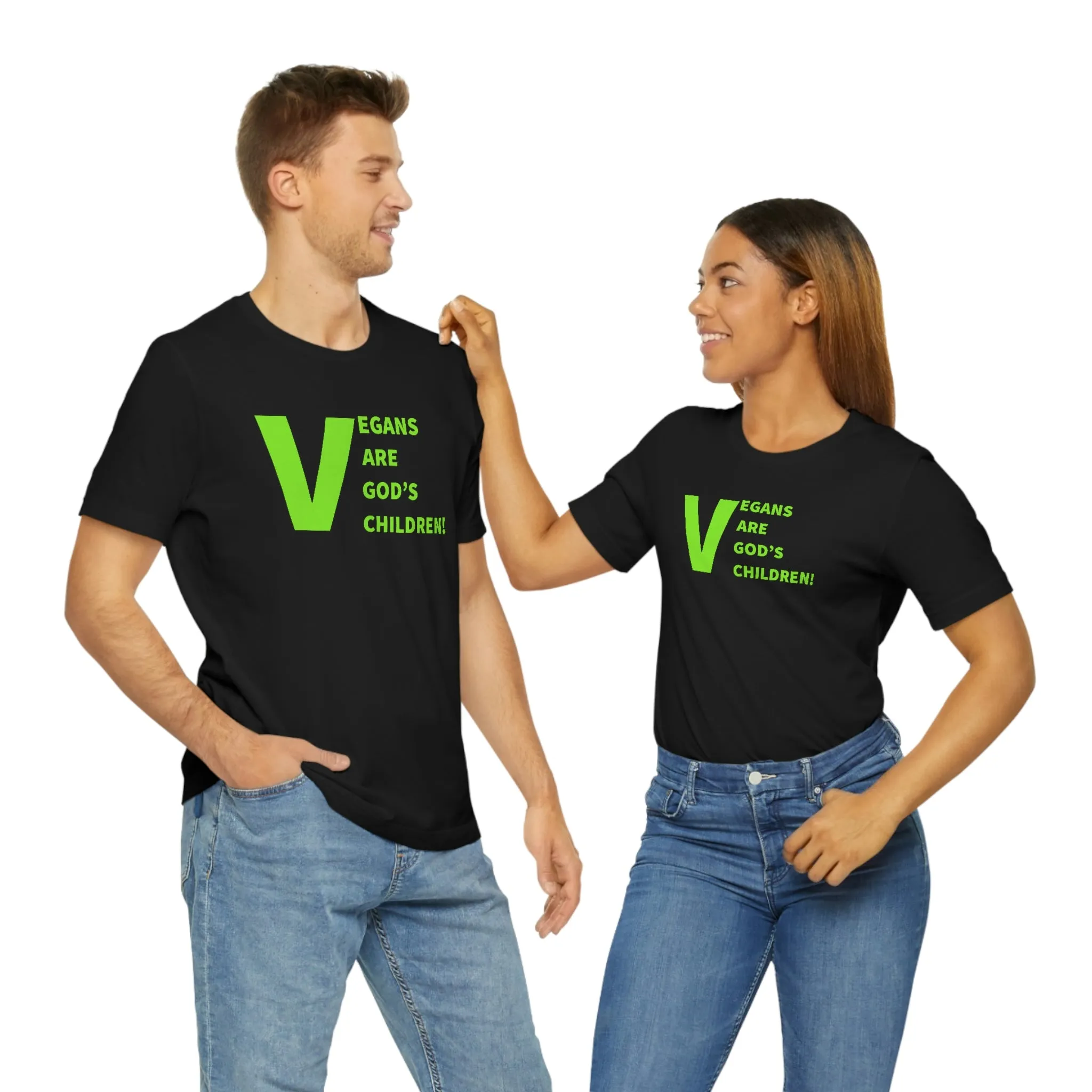Vegans Are God's Children! Short Sleeve Tee