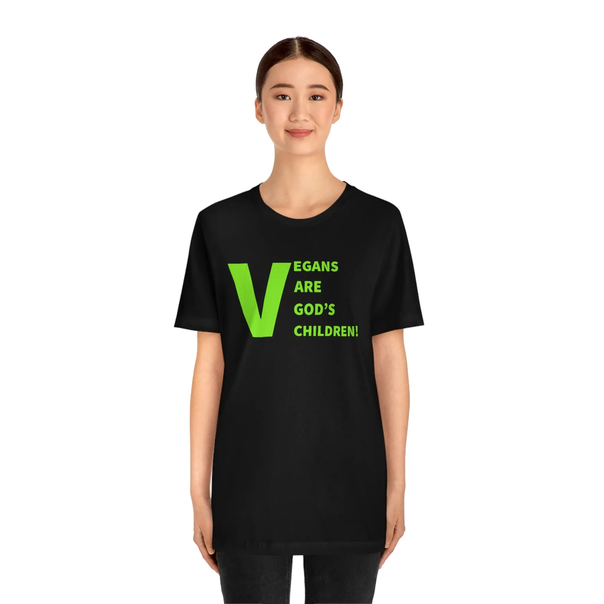 Vegans Are God's Children! Short Sleeve Tee