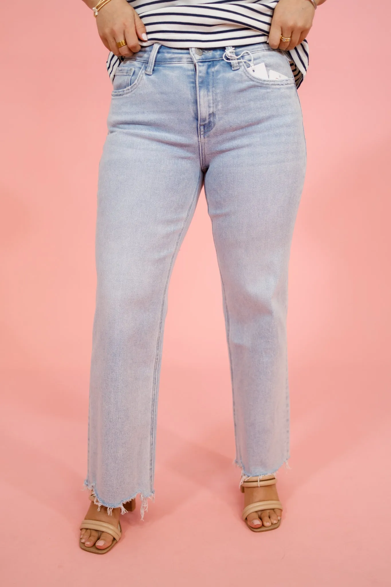 Vervet High Rise Slim Leg Jean, REG   CURVY