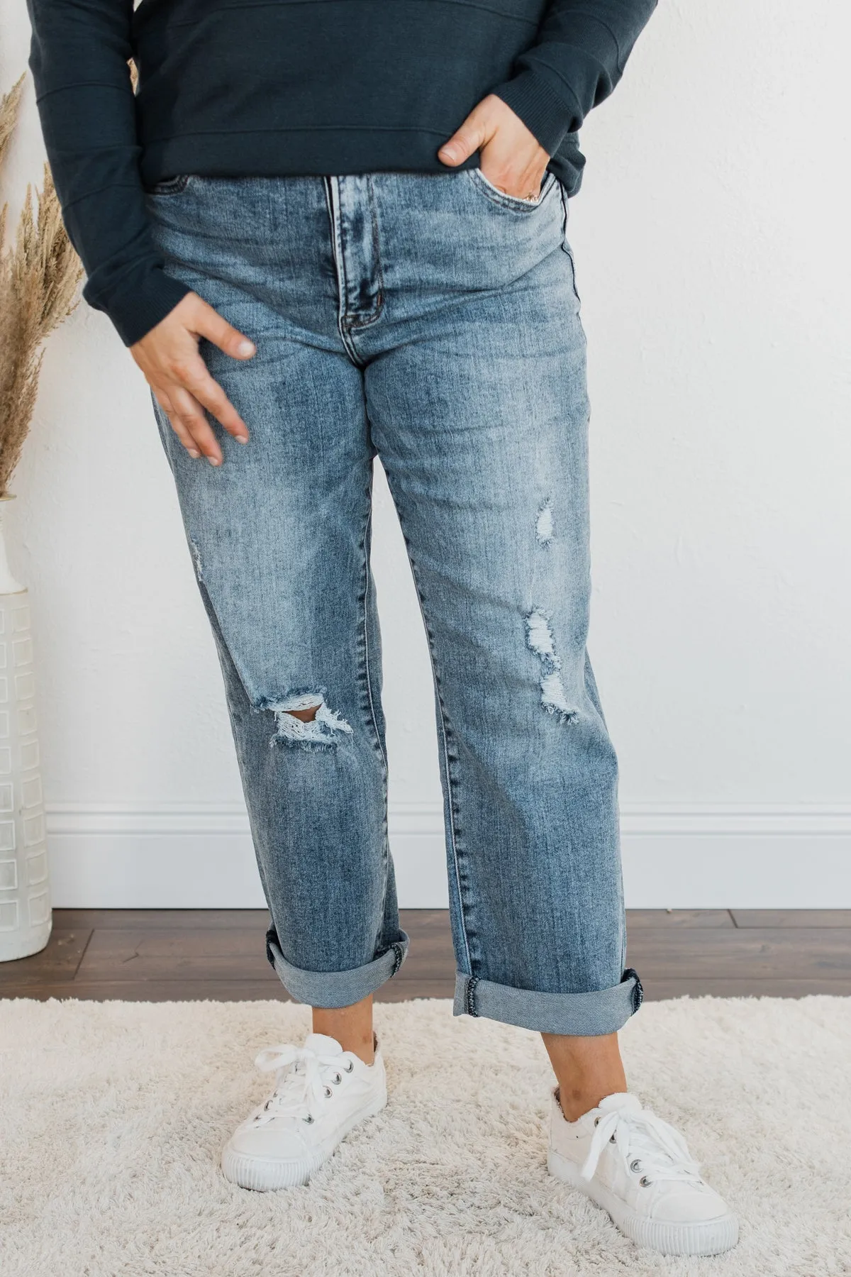 Vervet High-Rise Stretch Straight Jeans- Yulianna Wash