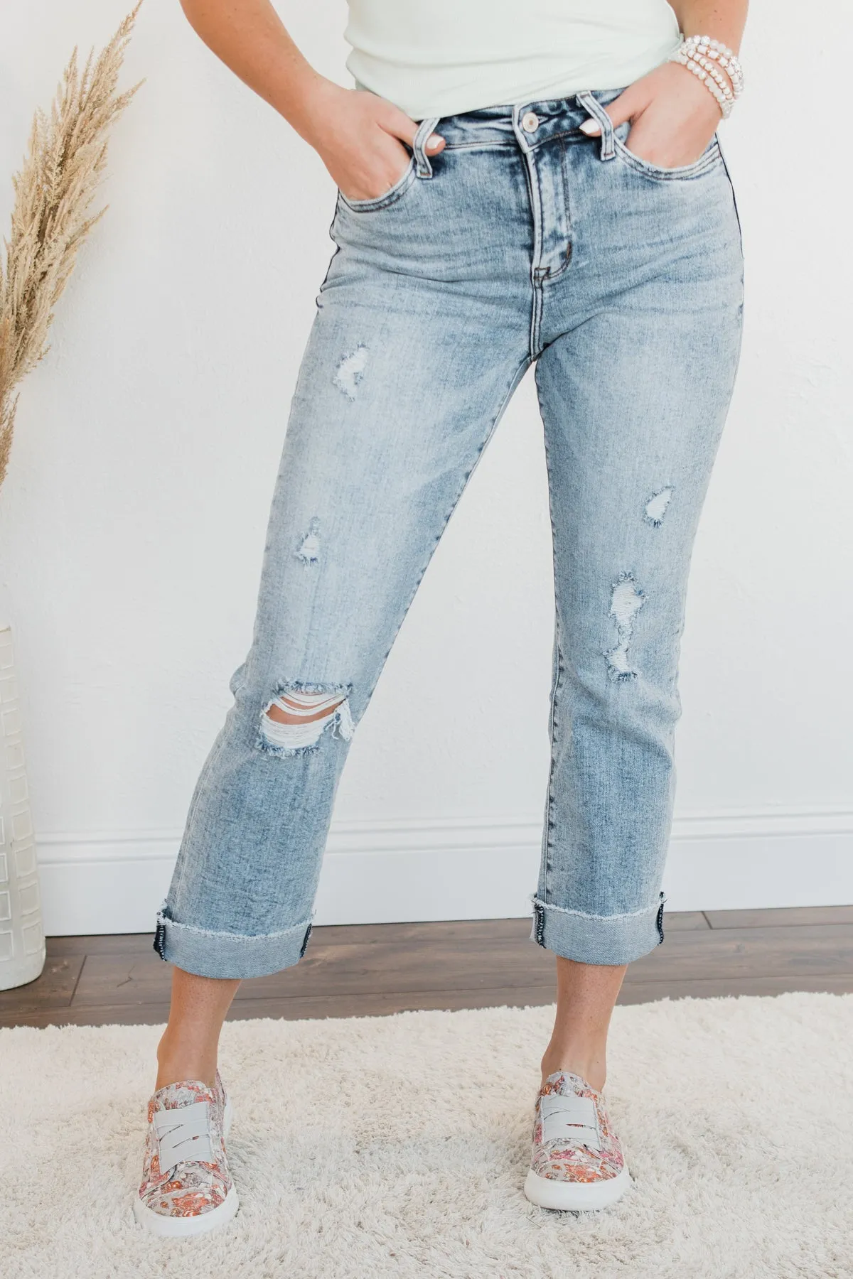 Vervet High-Rise Stretch Straight Jeans- Yulianna Wash