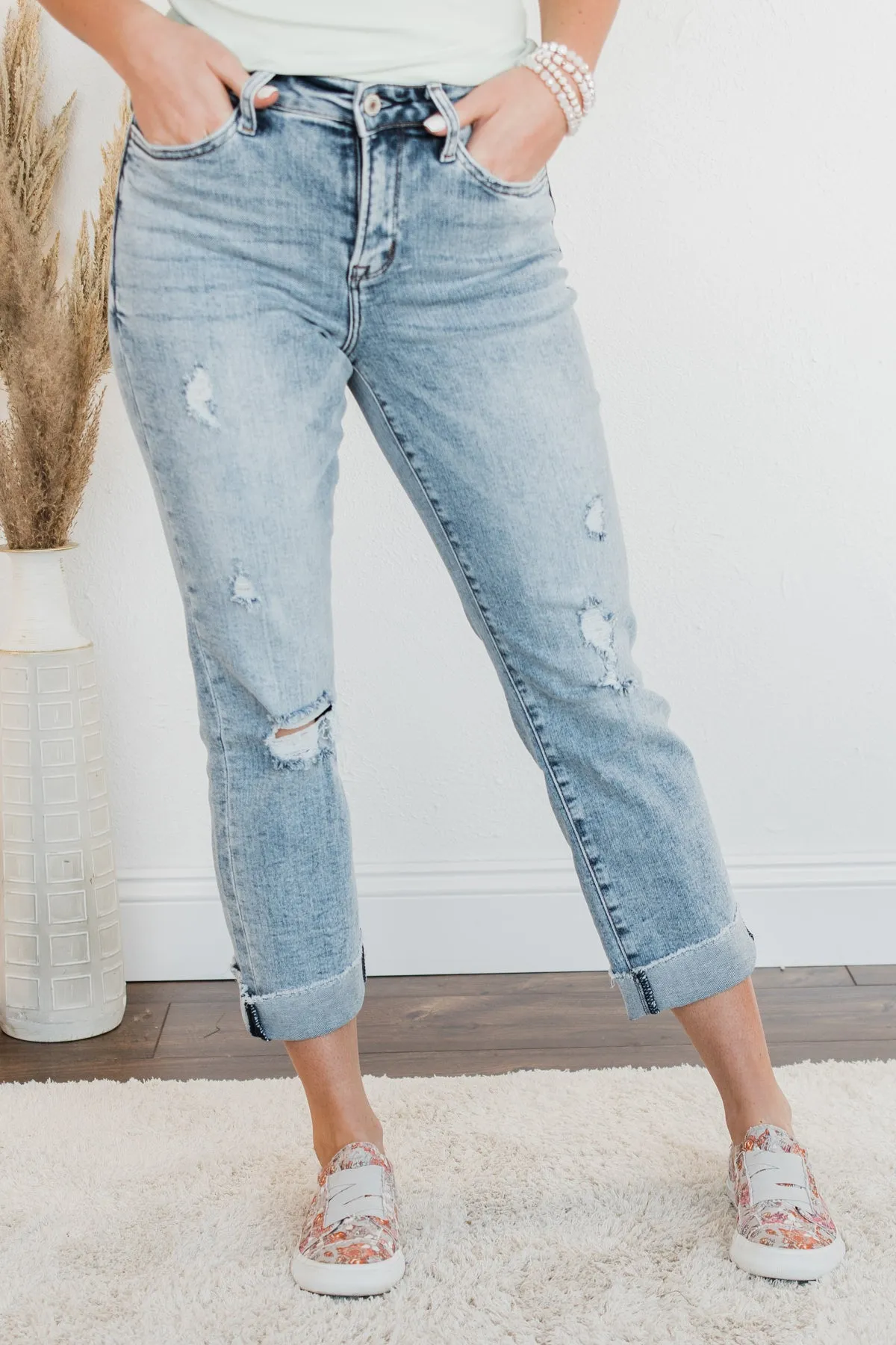 Vervet High-Rise Stretch Straight Jeans- Yulianna Wash