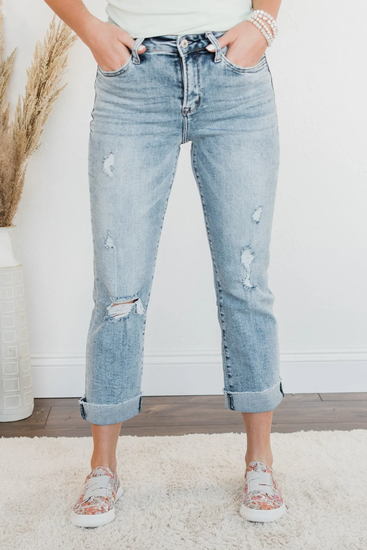 Vervet High-Rise Stretch Straight Jeans- Yulianna Wash
