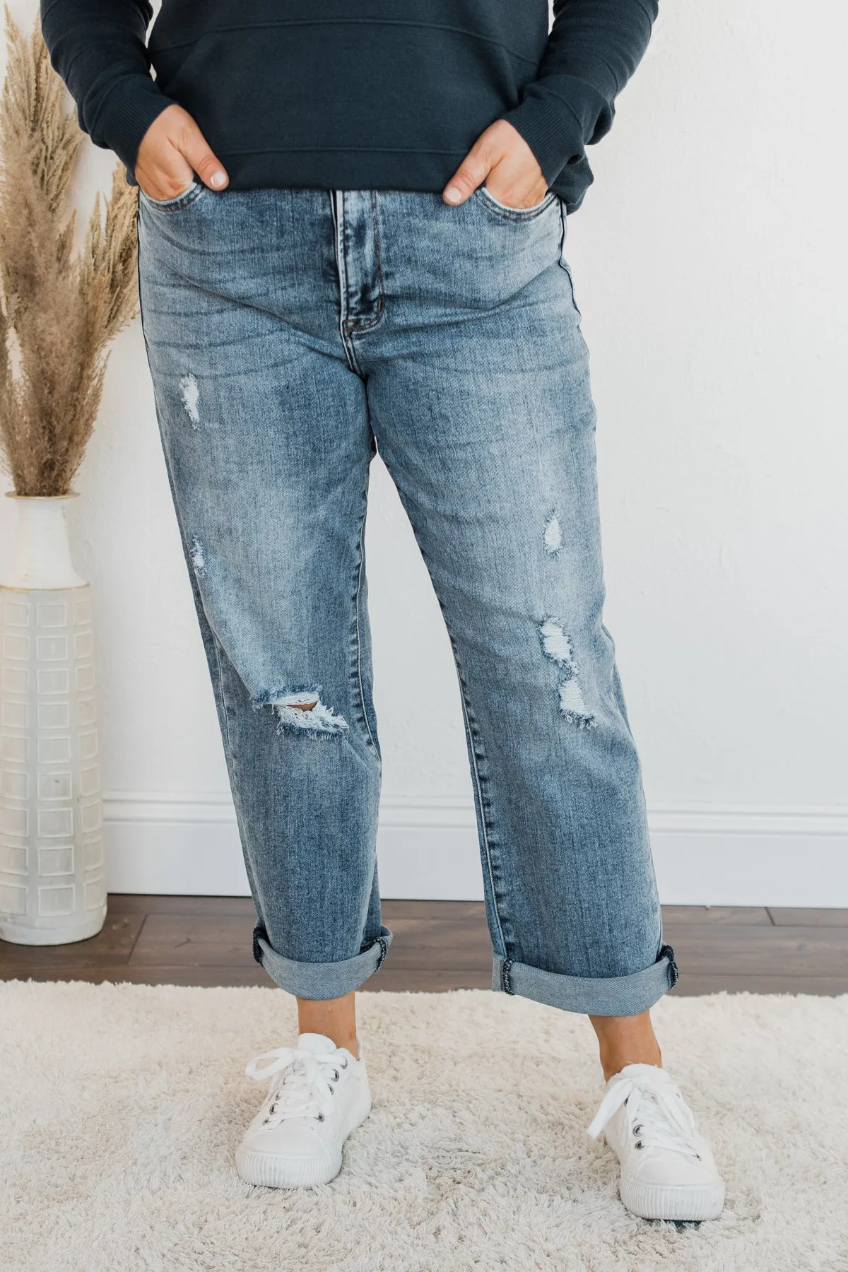 Vervet High-Rise Stretch Straight Jeans- Yulianna Wash