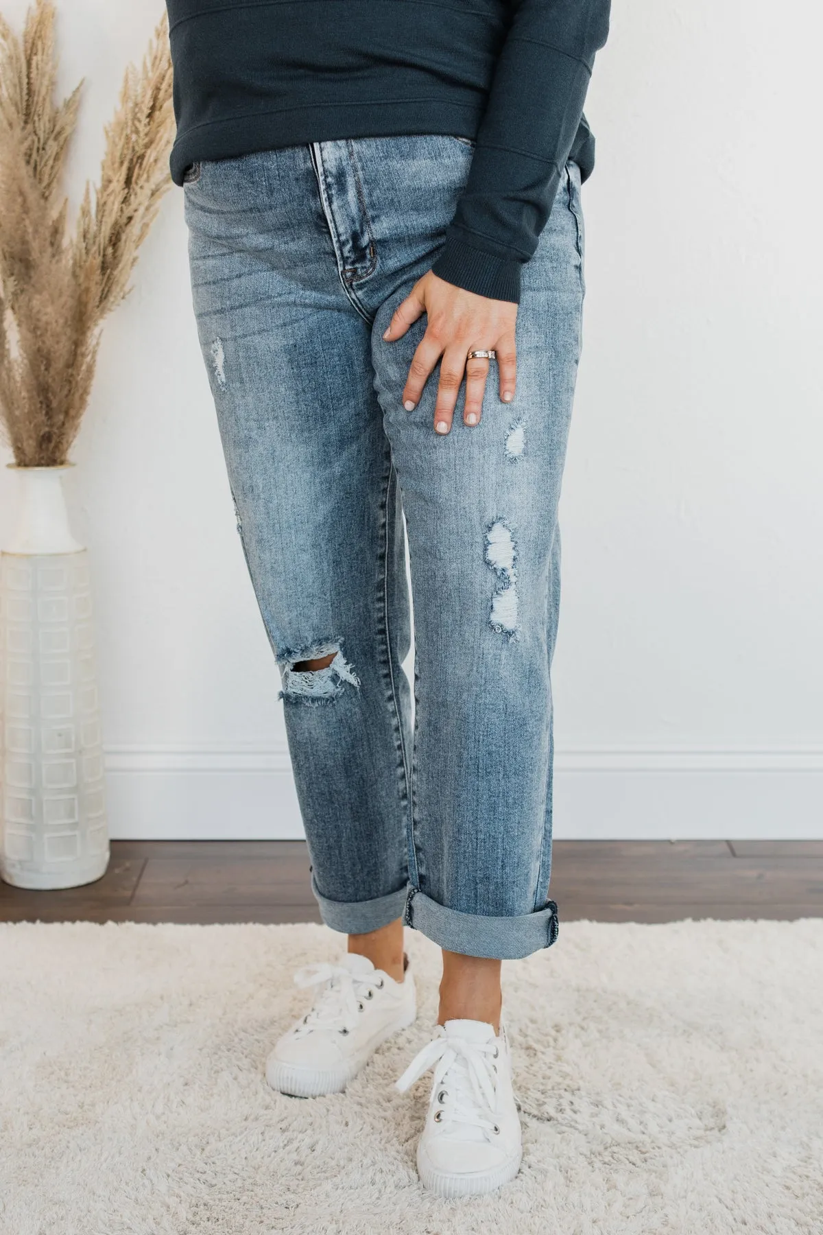Vervet High-Rise Stretch Straight Jeans- Yulianna Wash