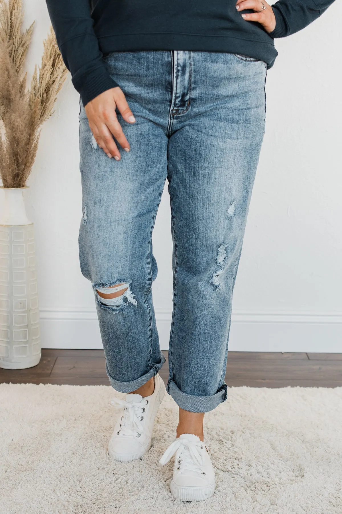 Vervet High-Rise Stretch Straight Jeans- Yulianna Wash
