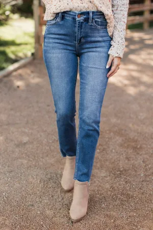 Vervet Slim Straight Jeans- Vanessa Wash