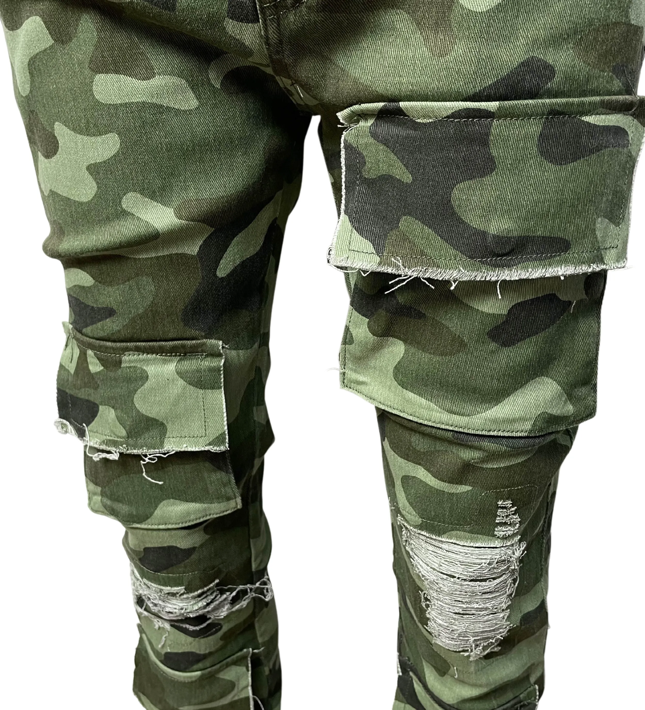 Vicious Rip & Repair Cargo Stack Jeans