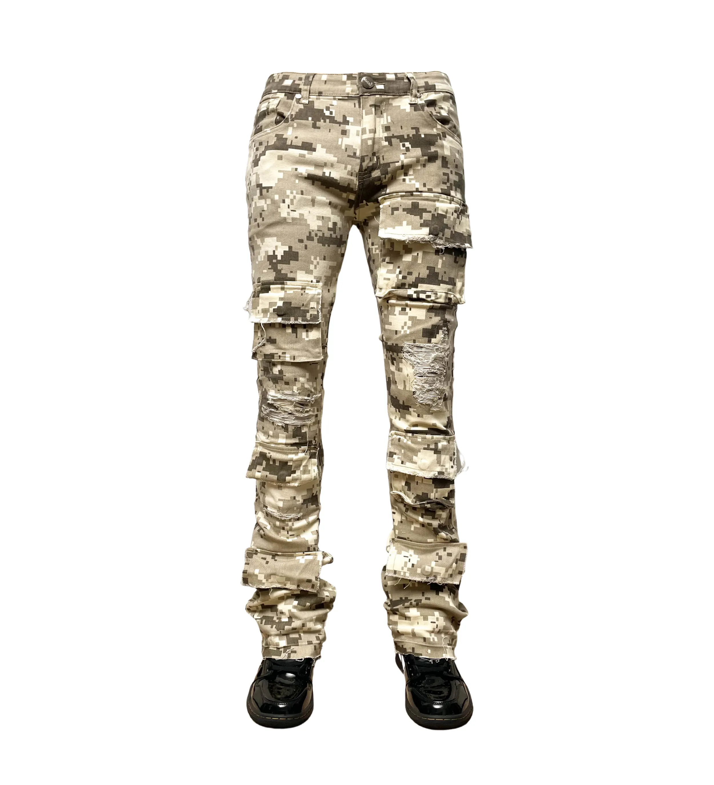 Vicious Rip & Repair Cargo Stack Jeans