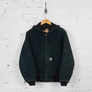 Vintage Carhartt Hooded Workwear Jacket - Black - S
