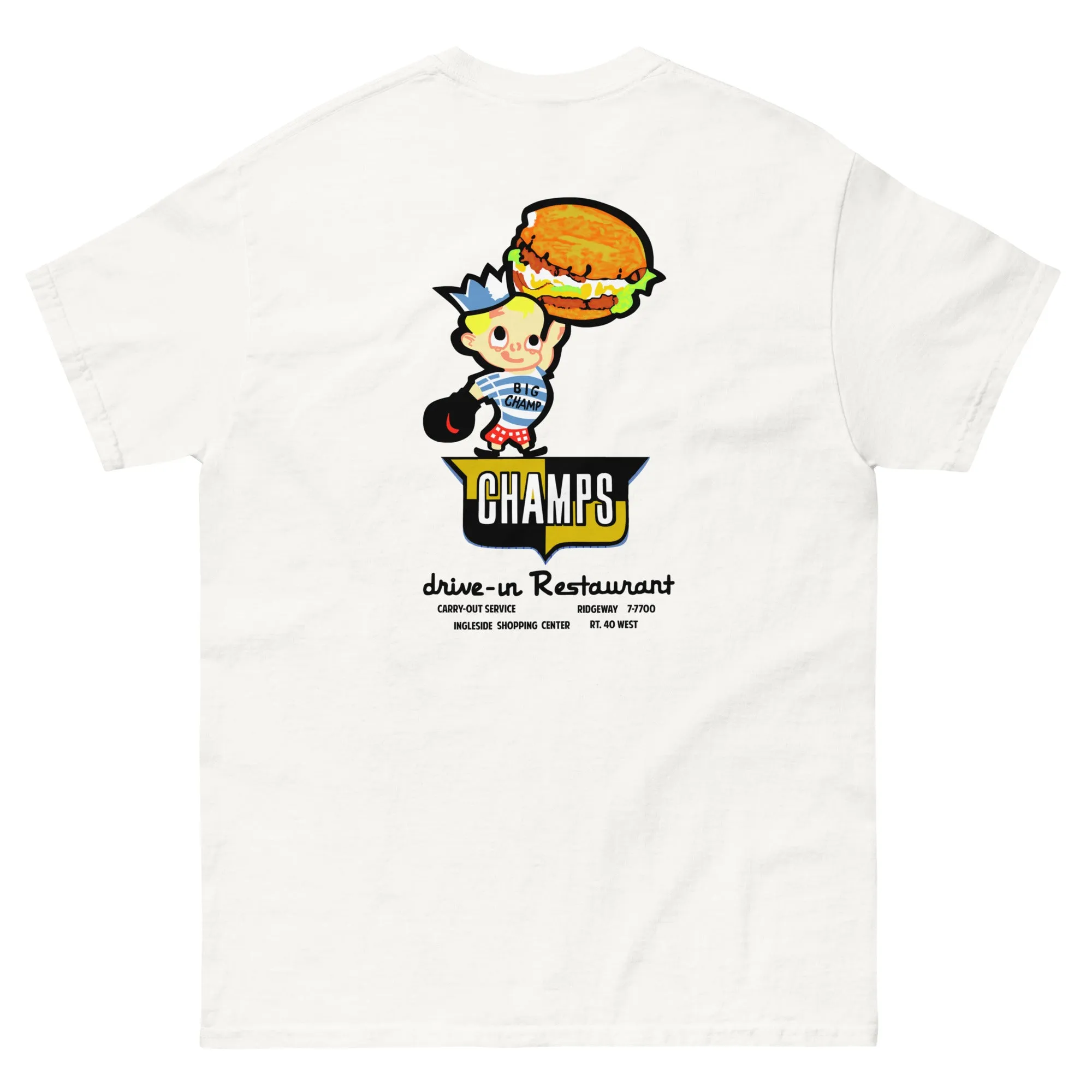 Vintage Champs Drive-In Restaurant Unisex classic tee