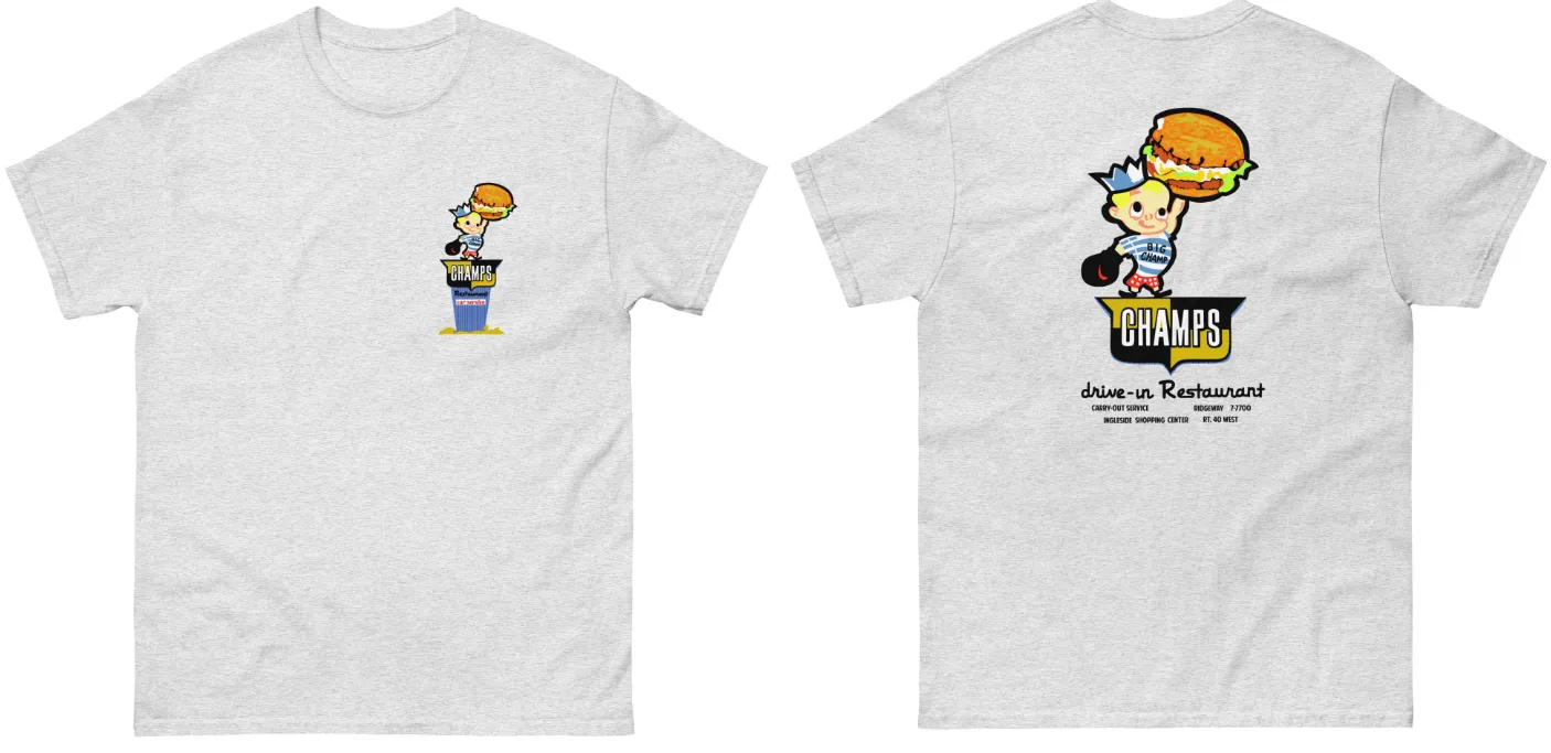Vintage Champs Drive-In Restaurant Unisex classic tee