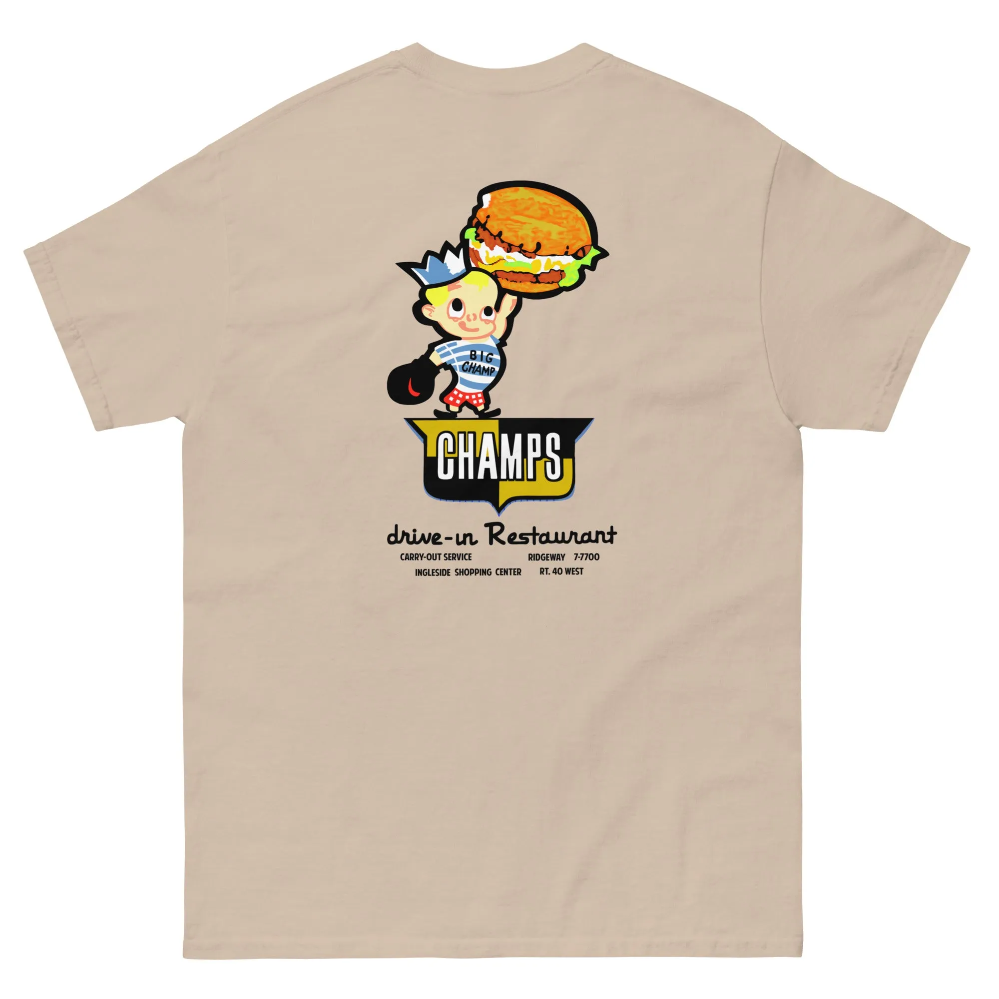 Vintage Champs Drive-In Restaurant Unisex classic tee