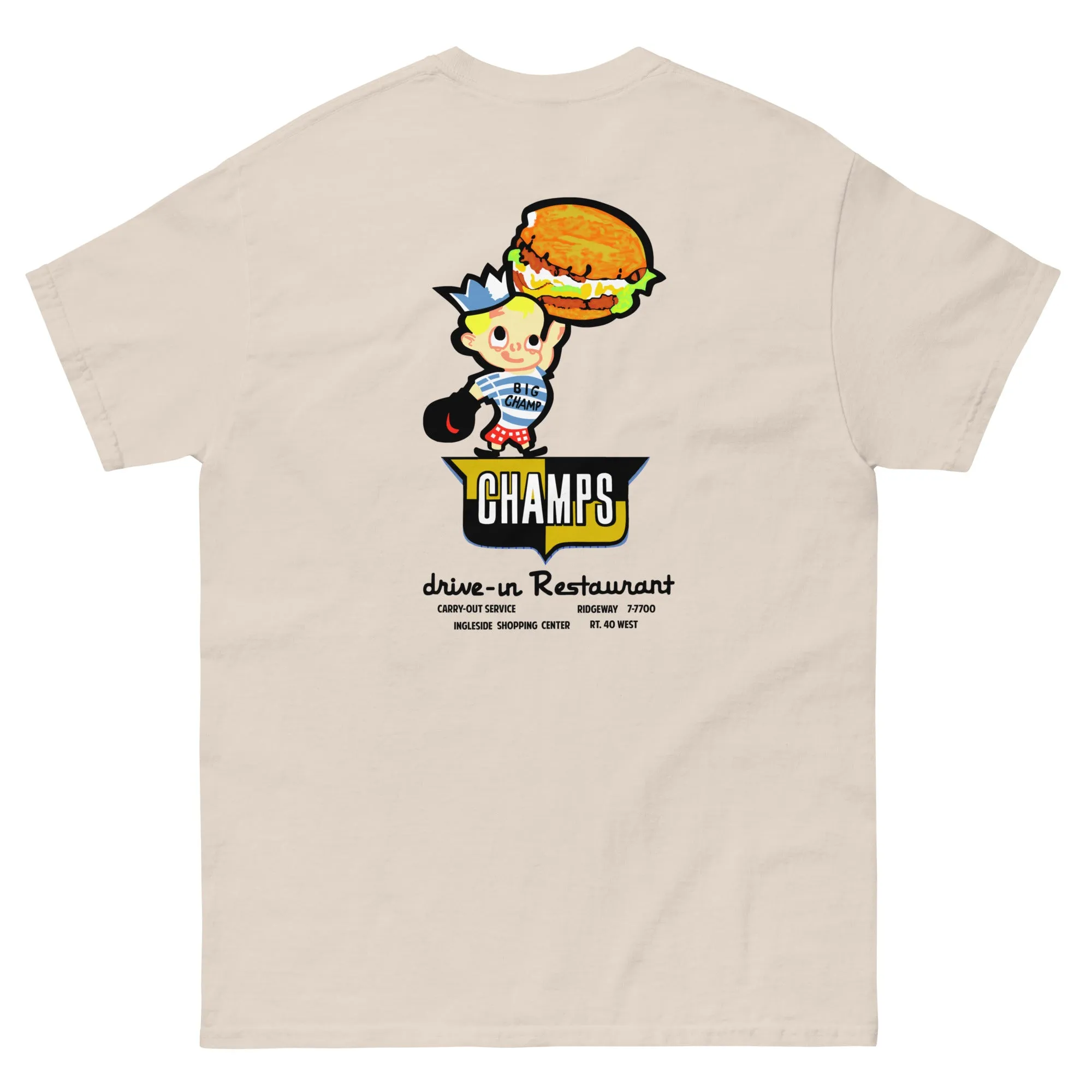 Vintage Champs Drive-In Restaurant Unisex classic tee