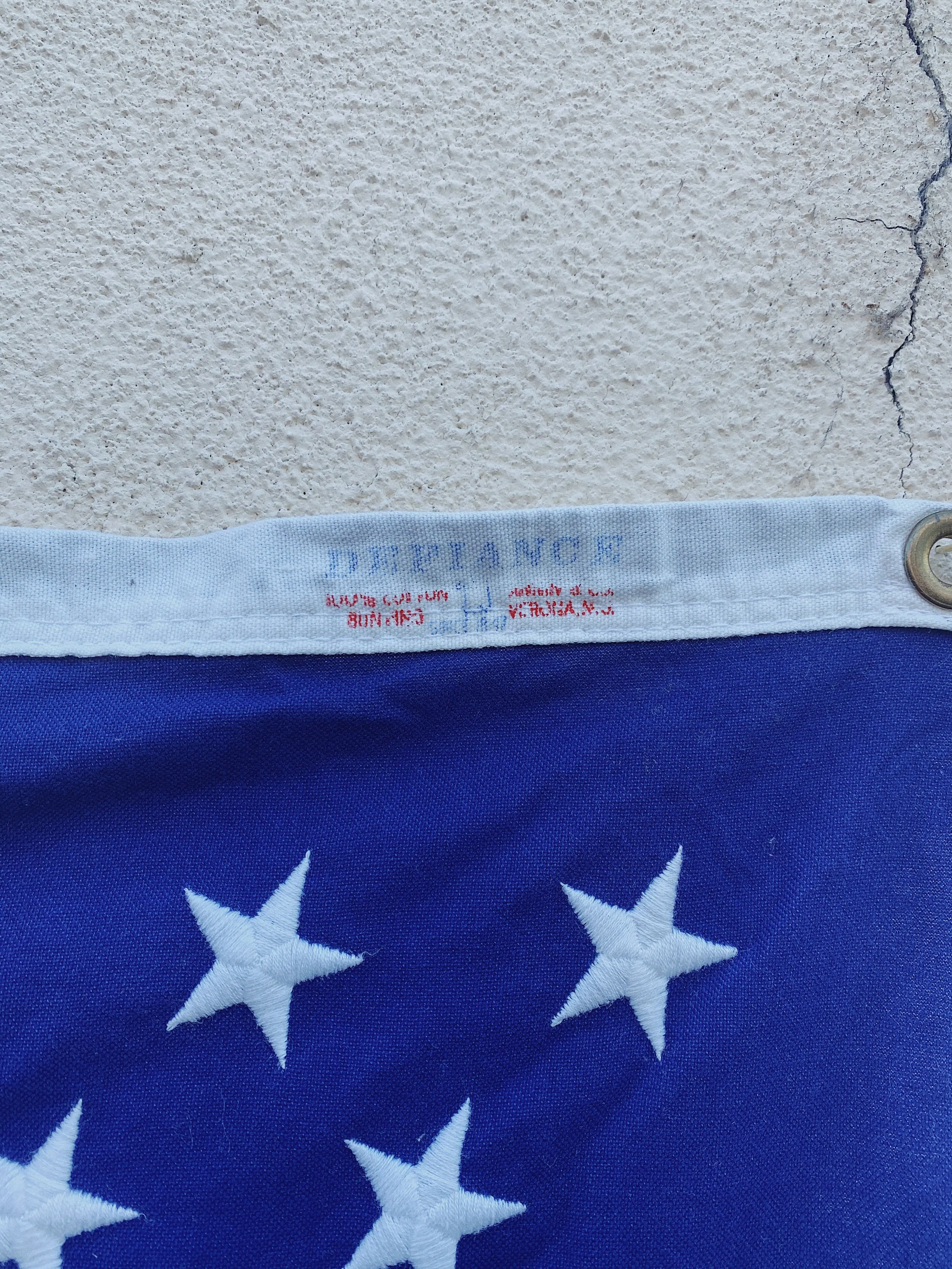 Vintage 'Defiance' American Flag