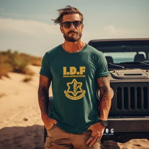 Vintage IDF logo men's garment-dyed heavyweight t-shirt