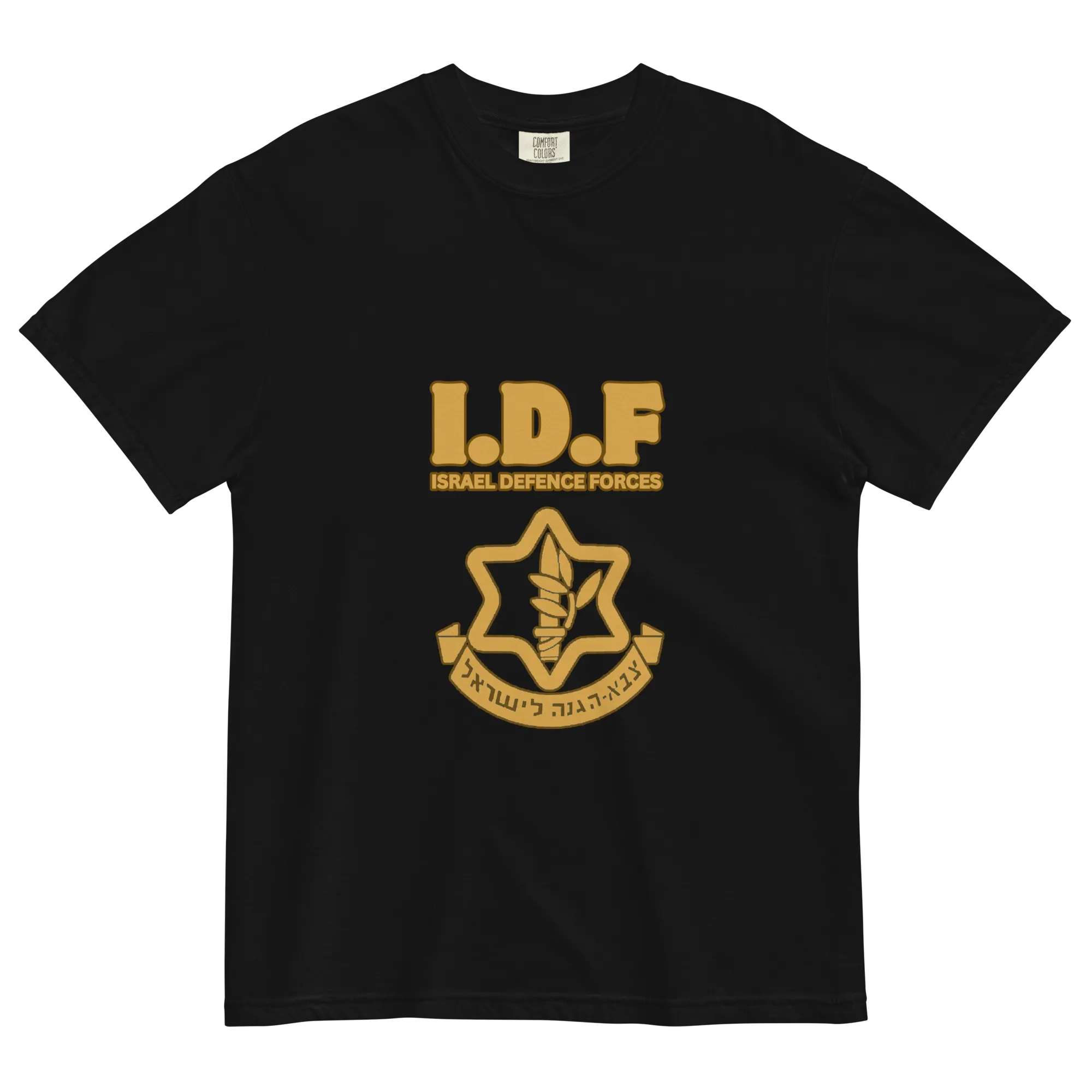 Vintage IDF logo men's garment-dyed heavyweight t-shirt
