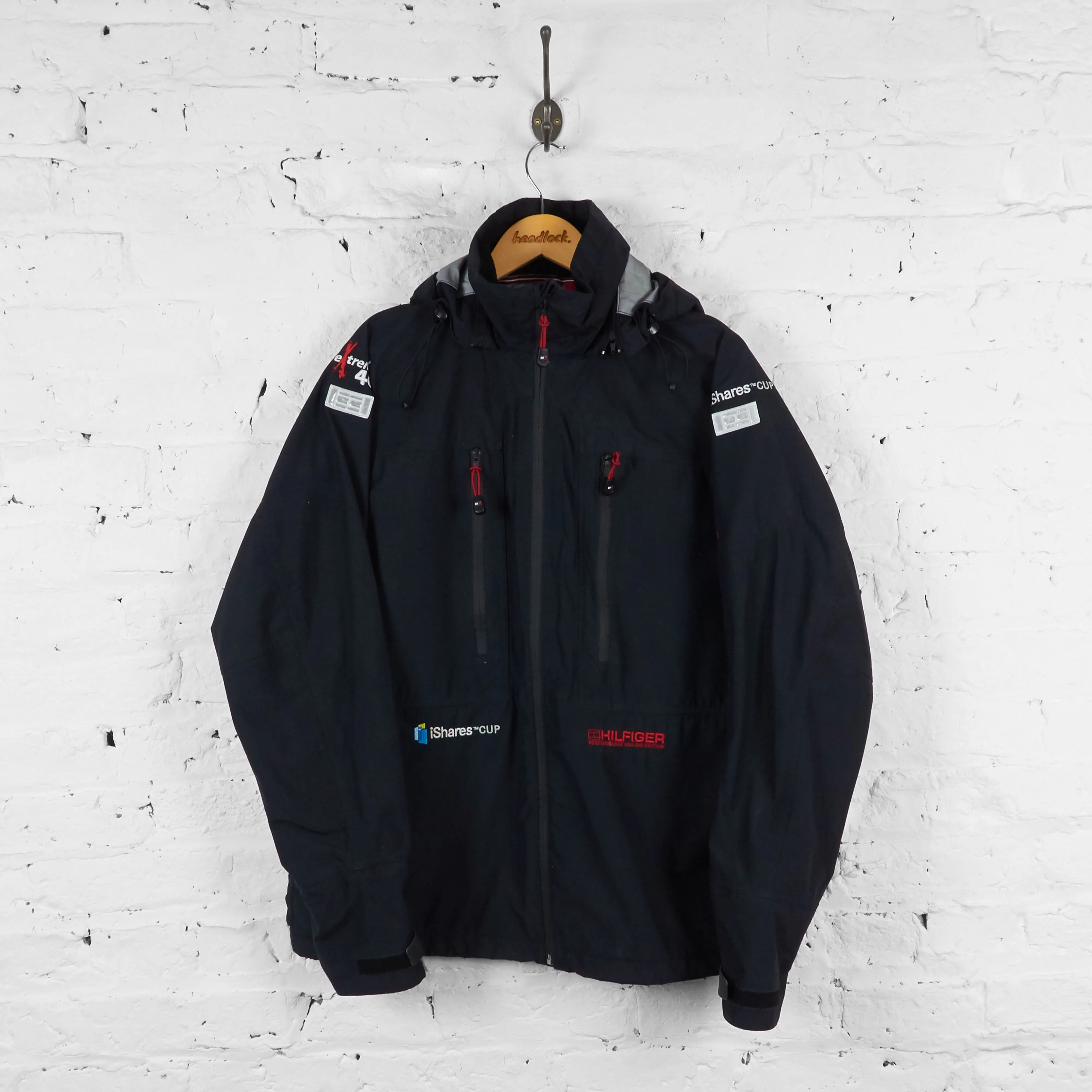 Vintage Tommy Hilfiger Sailing Edition Jacket - Black - L