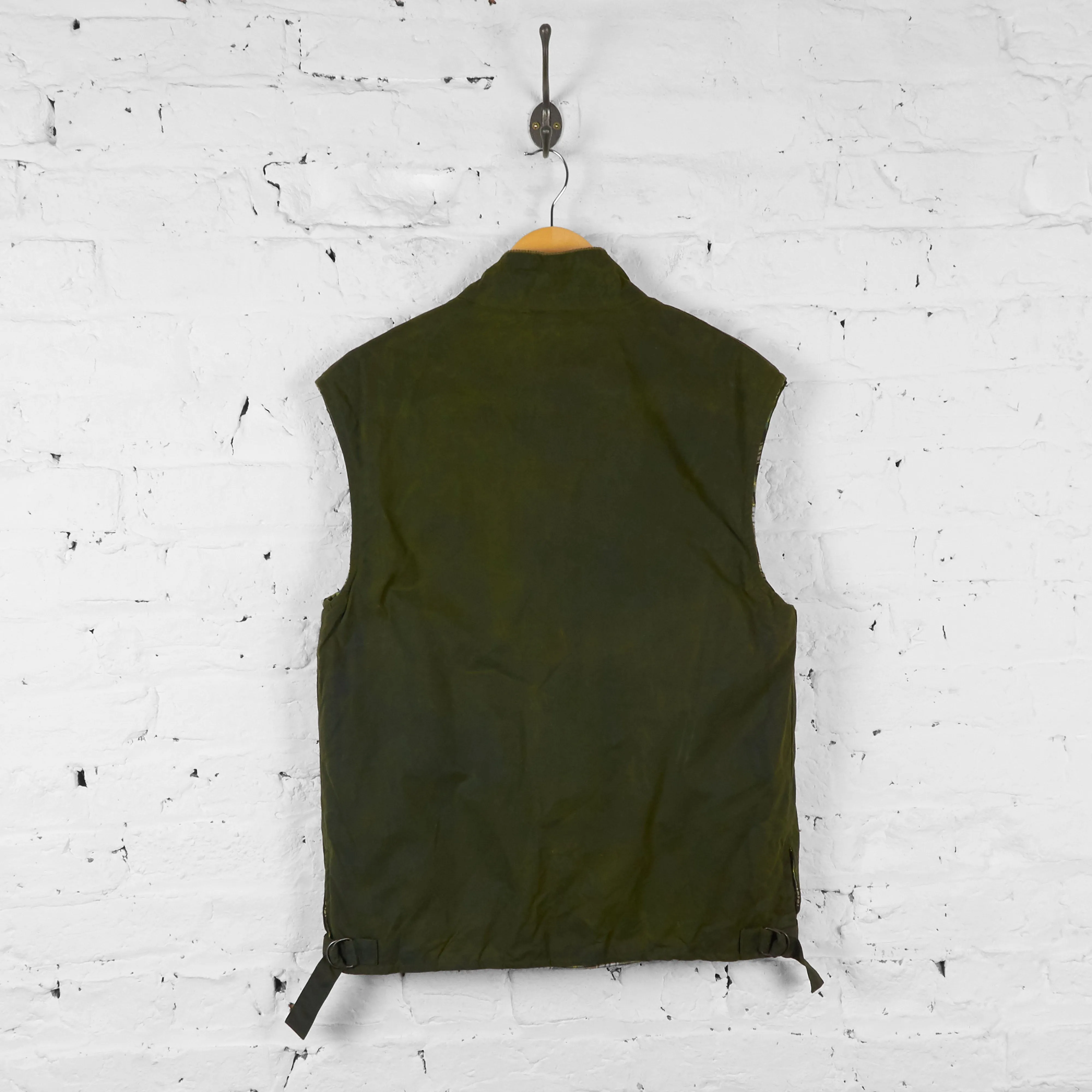 Vintage Wax Gilet - Green - S