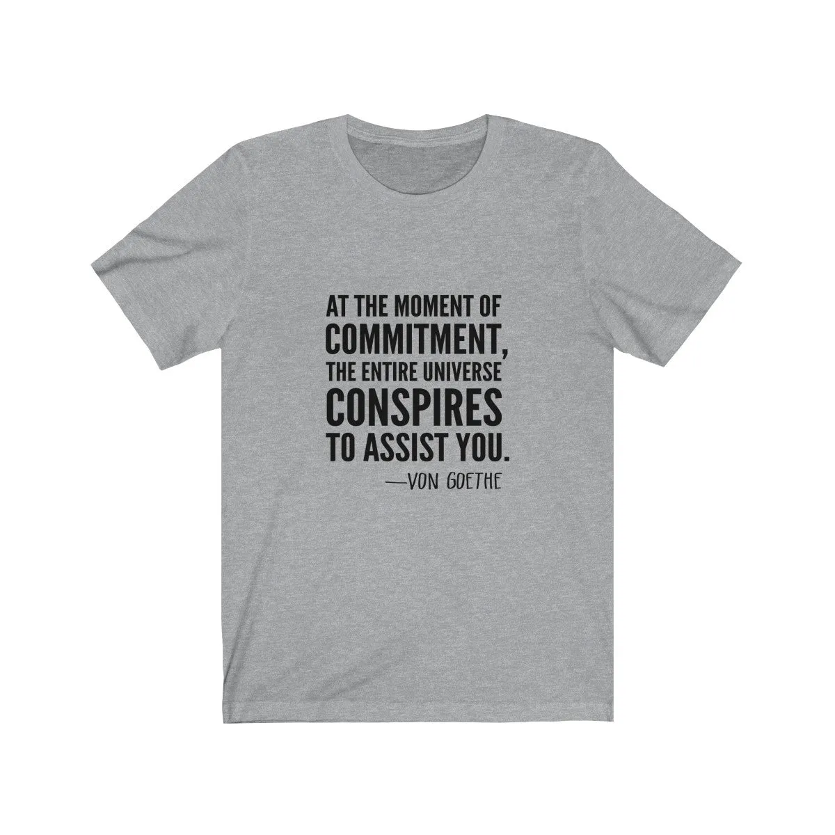 VON GOETHE QUOTE <br>unisex tee