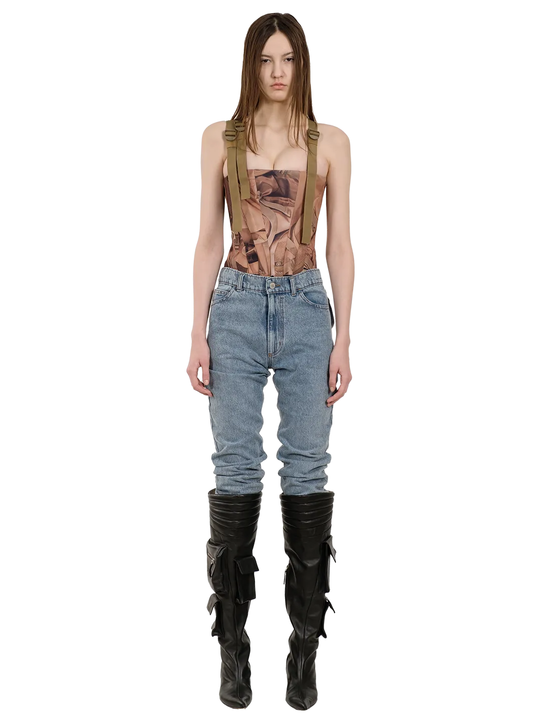 Washed Slim Denim Jeans