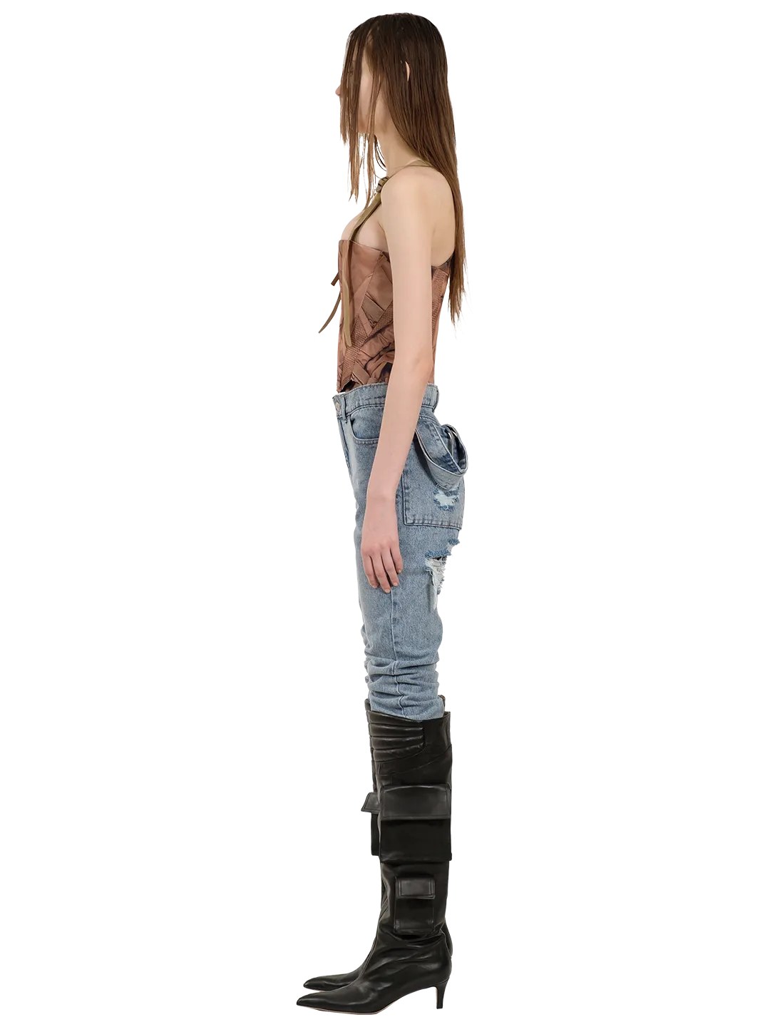Washed Slim Denim Jeans