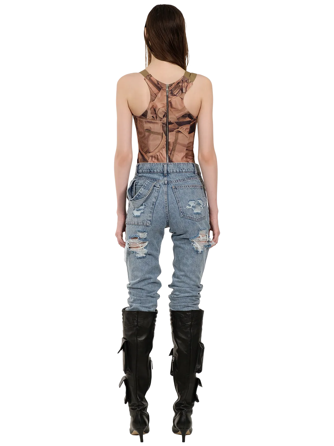 Washed Slim Denim Jeans