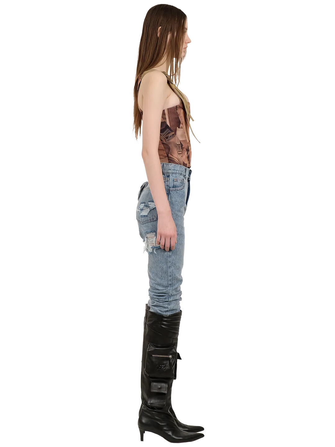 Washed Slim Denim Jeans