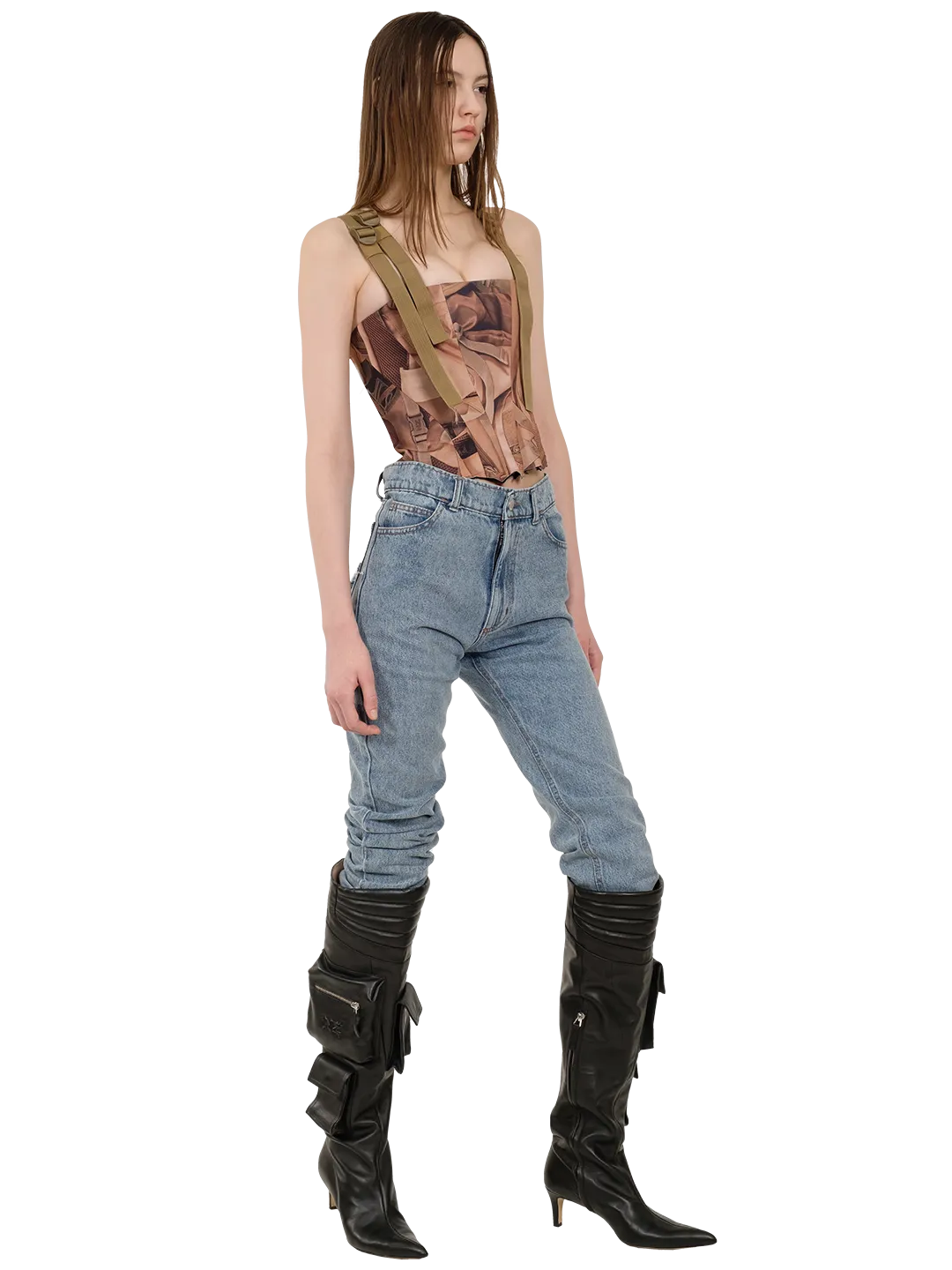Washed Slim Denim Jeans