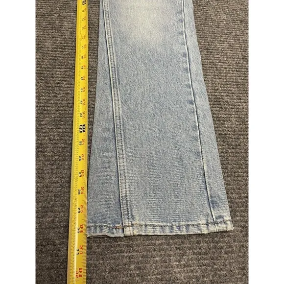 WE THE FREE Xena High Rise Slim Straight Jeans Women Size 26 Blue Light Wash NWT