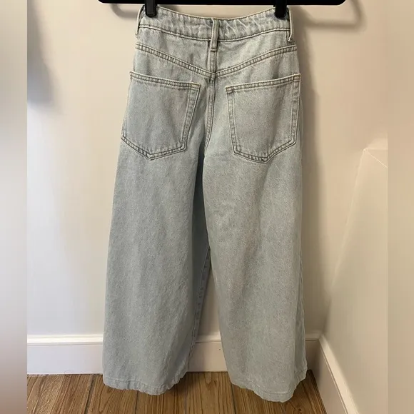 Weworewhat Light Blue Wide Leg Jeans