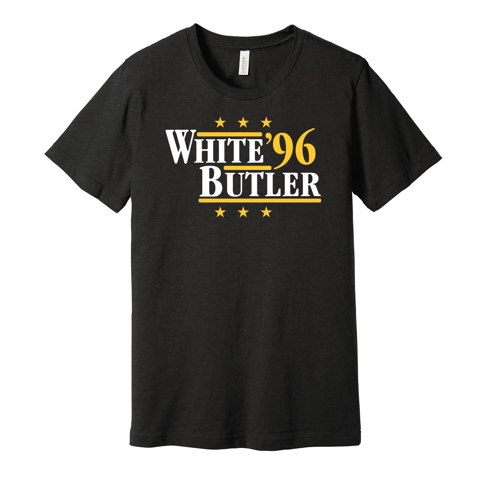 White & Butler '96 - Green Bay Football Legends Political Campaign Parody T-Shirt - Hyper Than Hype Shirts
