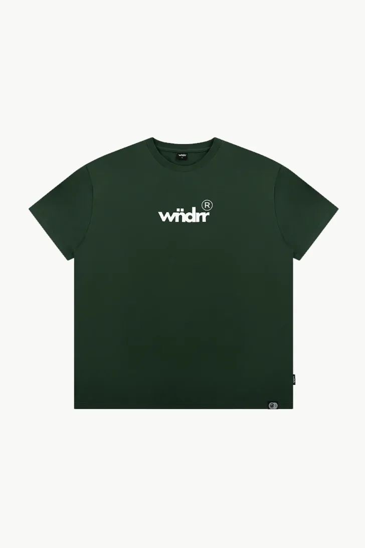 WNDRR ACCENT BOX FIT TEE - FOREST GREEN