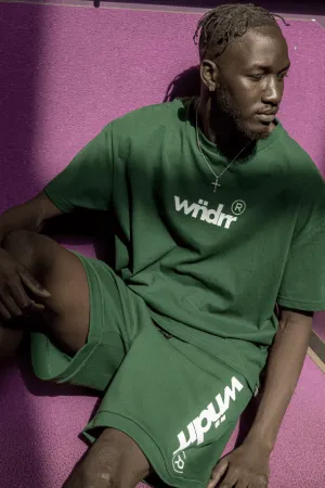 WNDRR ACCENT BOX FIT TEE - FOREST GREEN