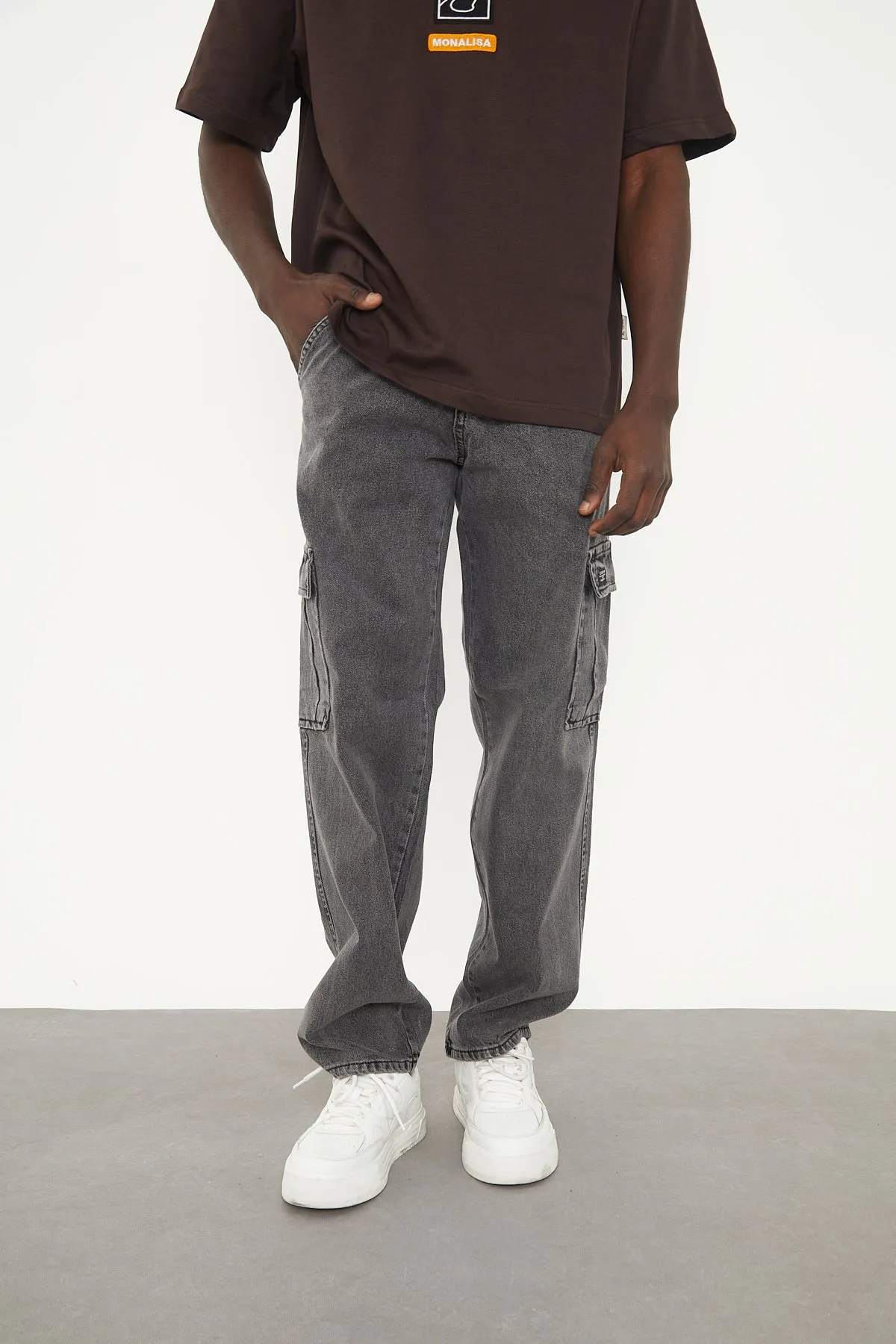 Wolfe Denim Baggy - Charcoal Pockets