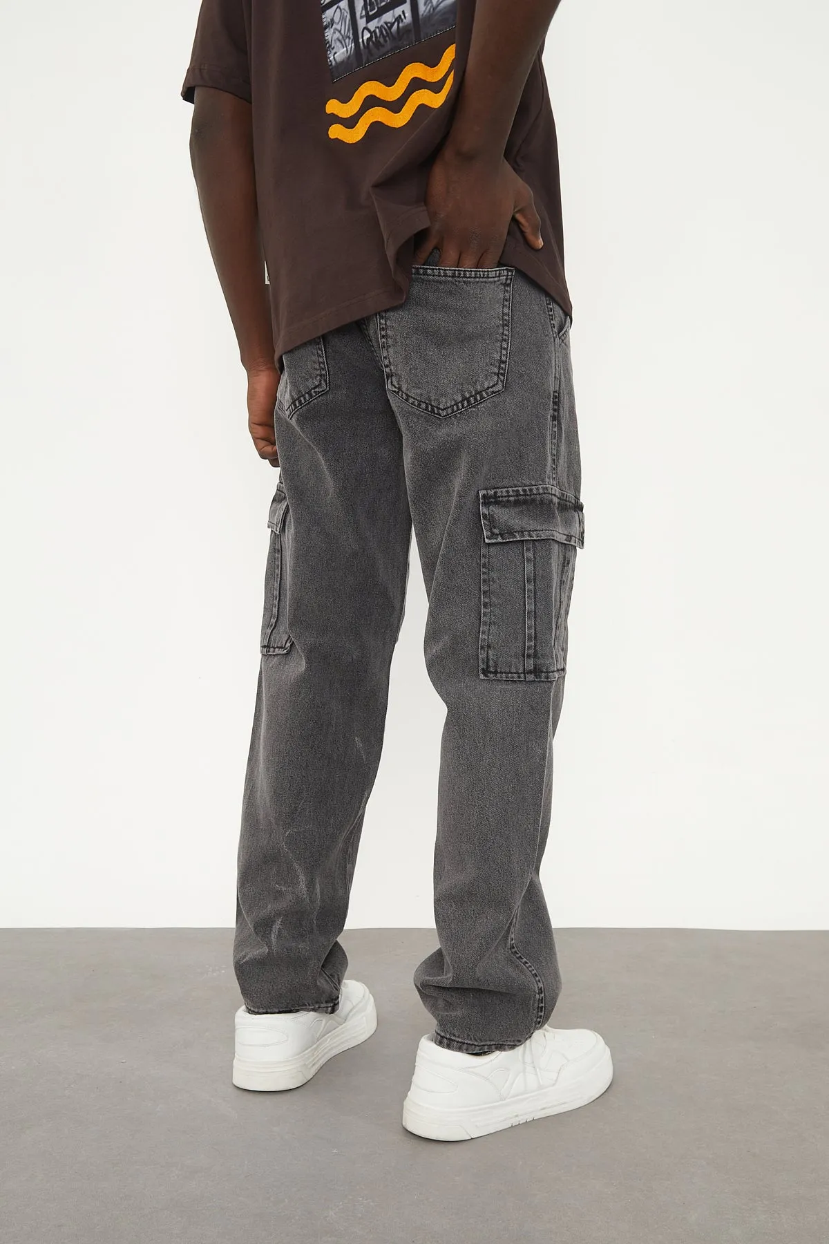 Wolfe Denim Baggy - Charcoal Pockets
