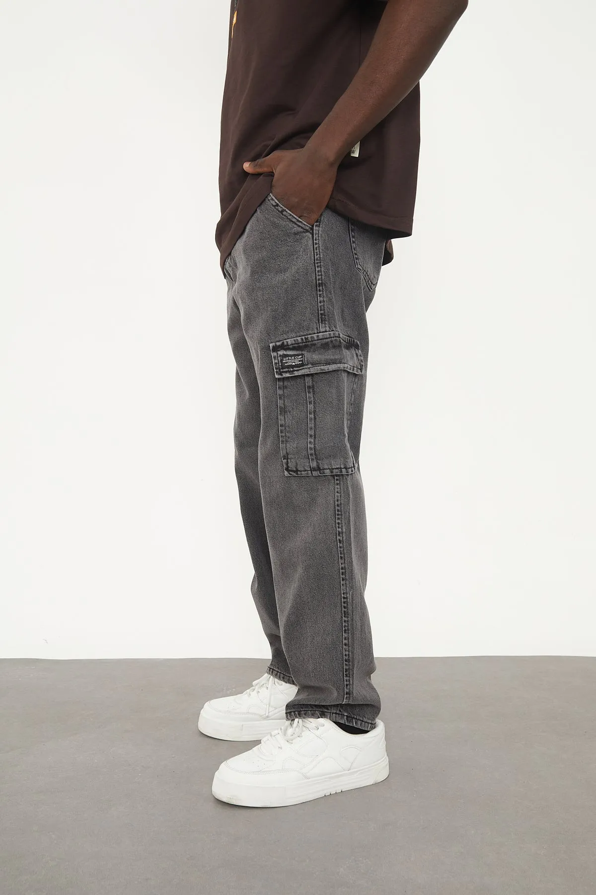 Wolfe Denim Baggy - Charcoal Pockets