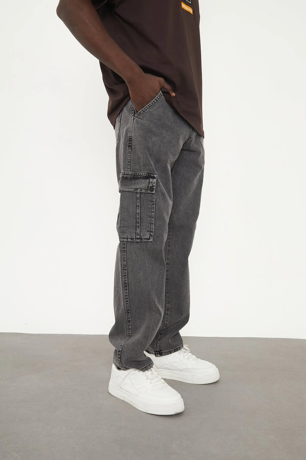 Wolfe Denim Baggy - Charcoal Pockets