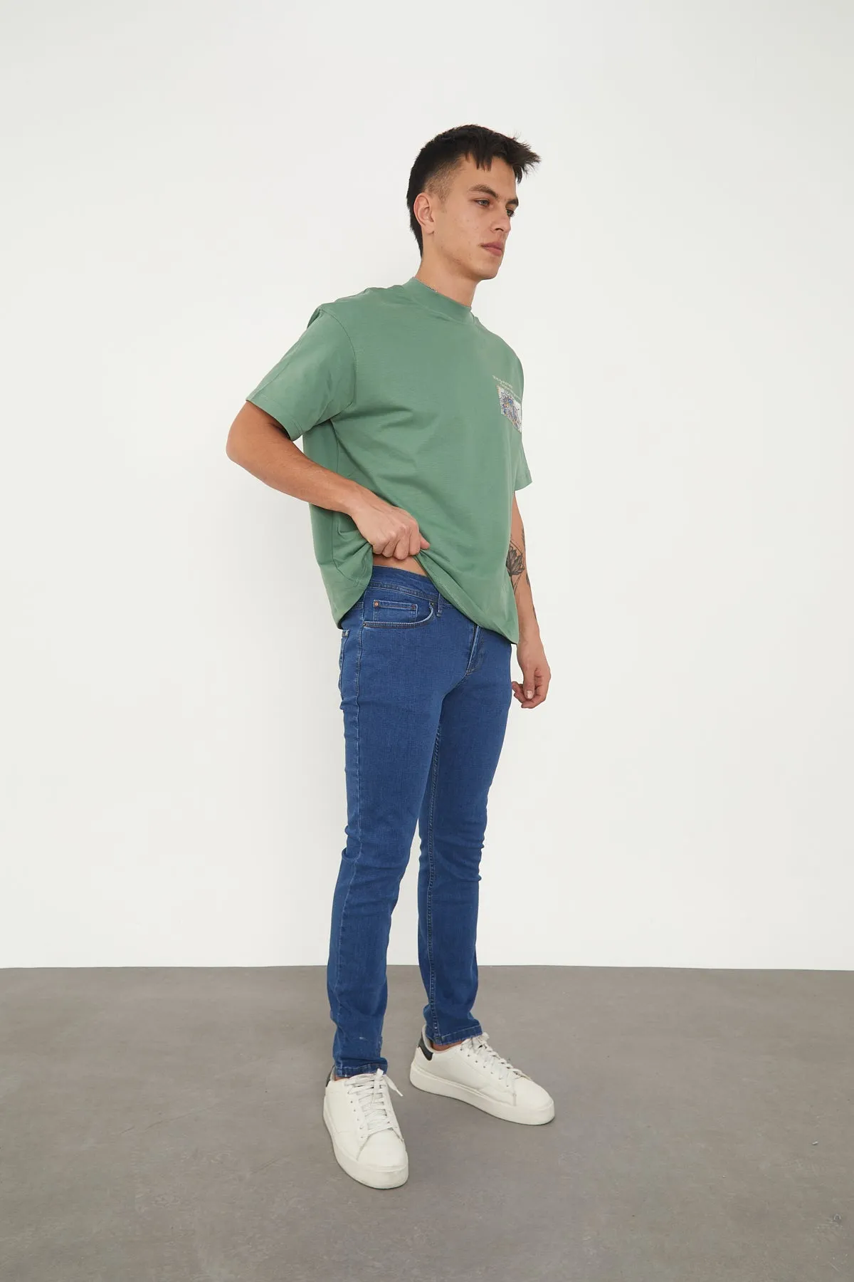 Wolfe Denim Slim Fit Jeans – Blue